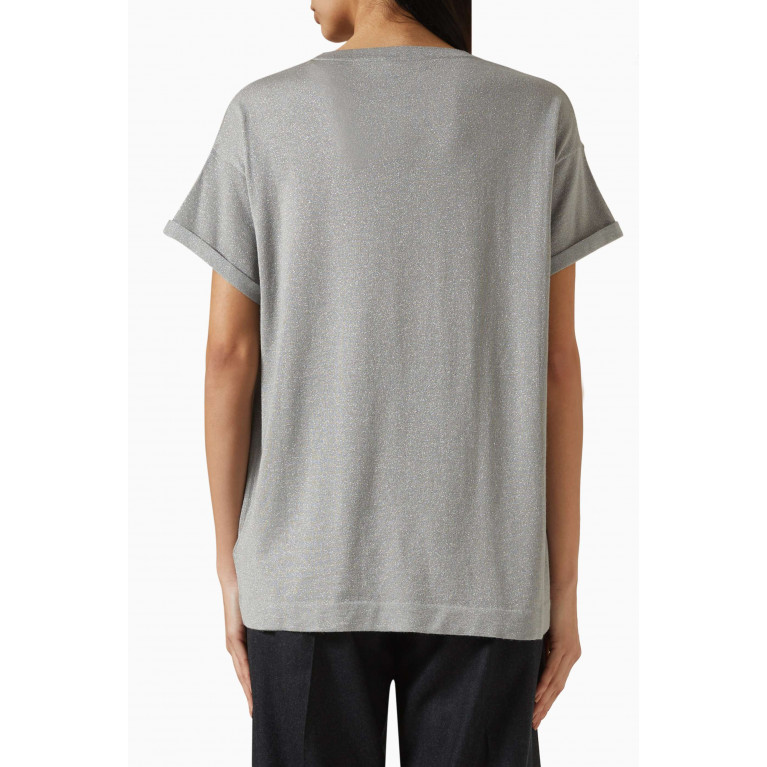 Brunello Cucinelli - Oversized T-shirt Sweater in Cashmere-silk