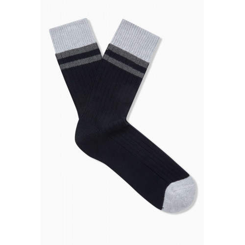 Brunello Cucinelli - Striped Socks in Cotton