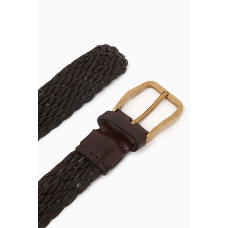 Brunello Cucinelli - Braided Belt in Calf Leather