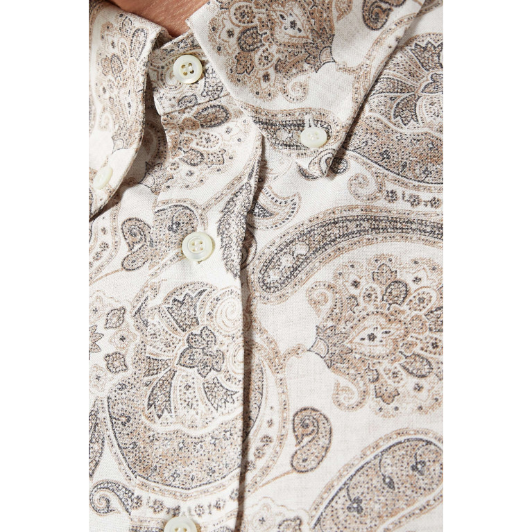 Brunello Cucinelli - Paisley-print Shirt in Cotton