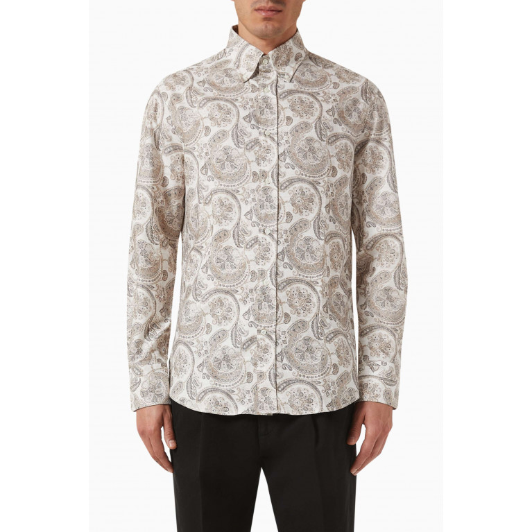 Brunello Cucinelli - Paisley-print Shirt in Cotton