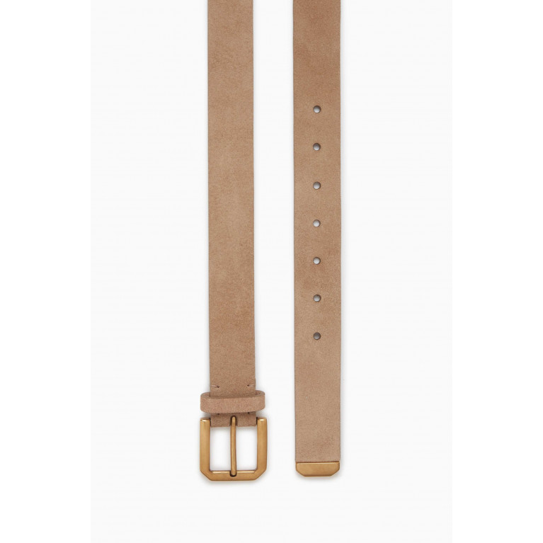Brunello Cucinelli - Reversible Belt in Suede & Calf Leather