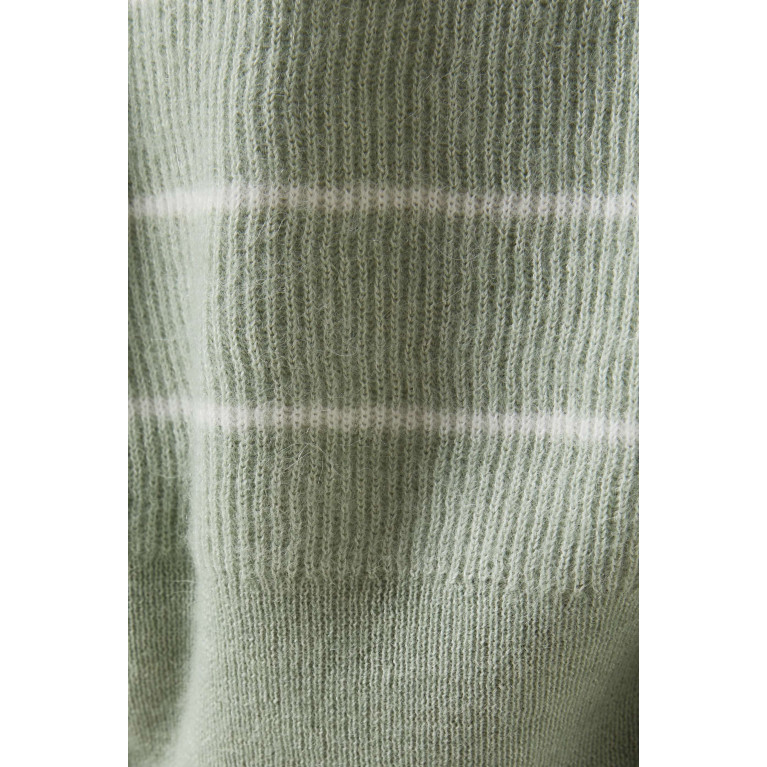 Brunello Cucinelli - Striped Ribbed Jumper in Wool-cotton