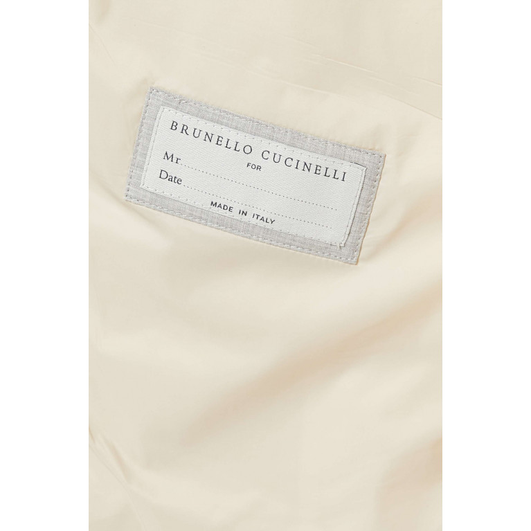 Brunello Cucinelli - Denim-effect Vest in Padded Linen
