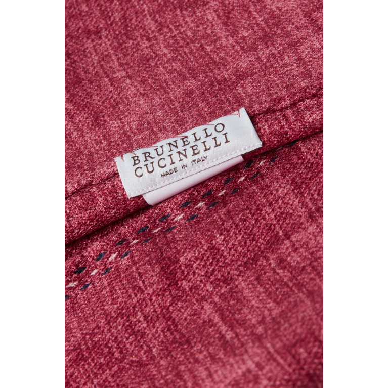 Brunello Cucinelli - Textured-finish Pocket Square in Silk