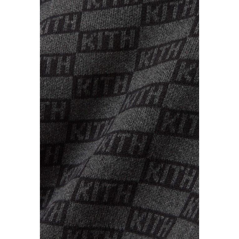 Kith - Cropped Monogram Mock Neck Sweater in Cotton-blend 