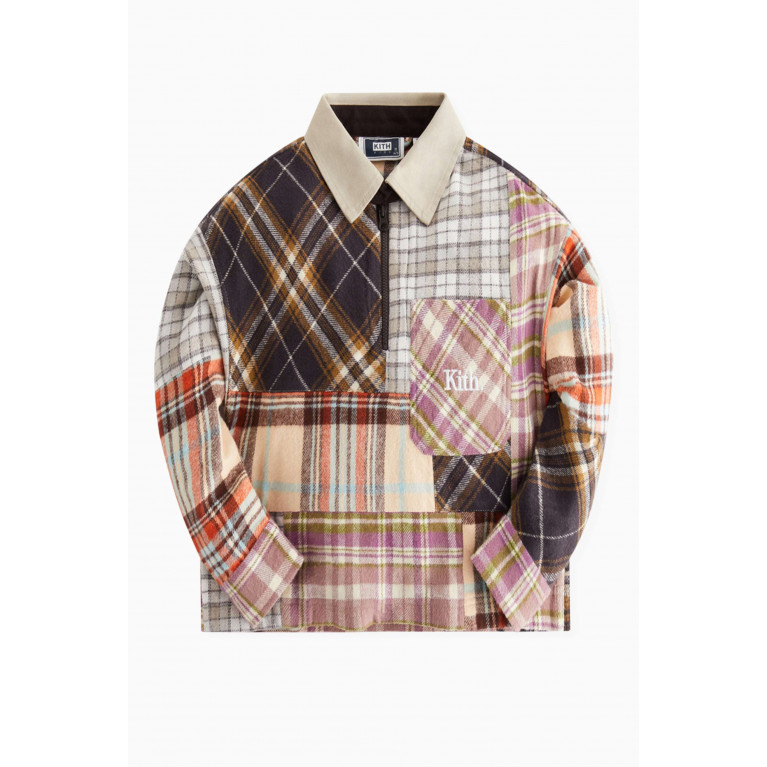 Kith - Blocked Flannel Zip Shirt in Cotton-knit