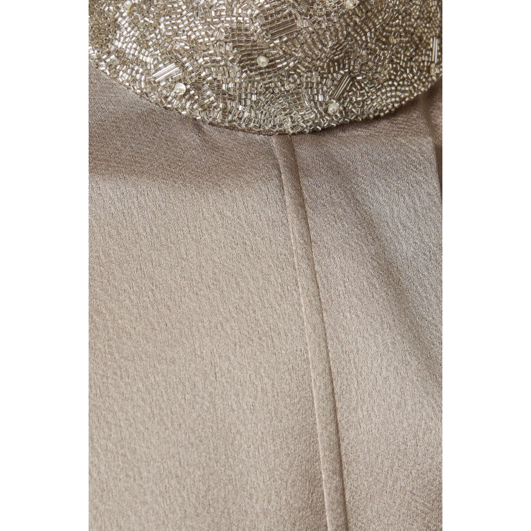 SHATHA ESSA - Cannes Embellished Gown in Silk