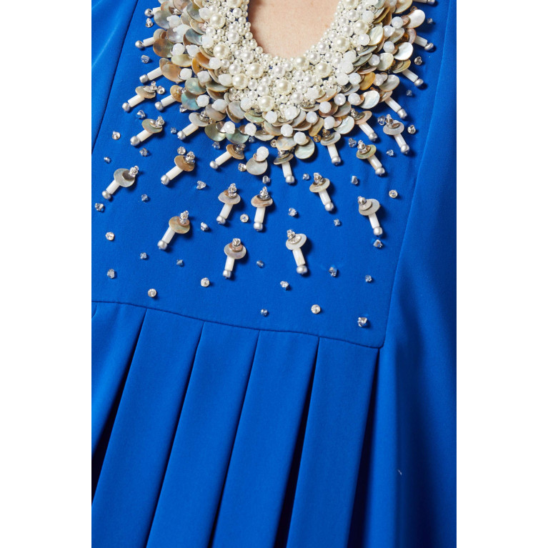 Anatomi - Valeria Dress in Crêpe Blue
