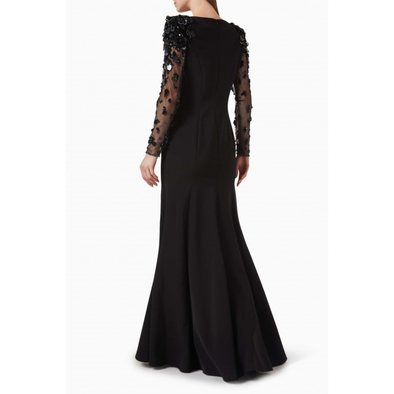 Jenny Packham - Adella Tulle Maxi Dress in Polyester