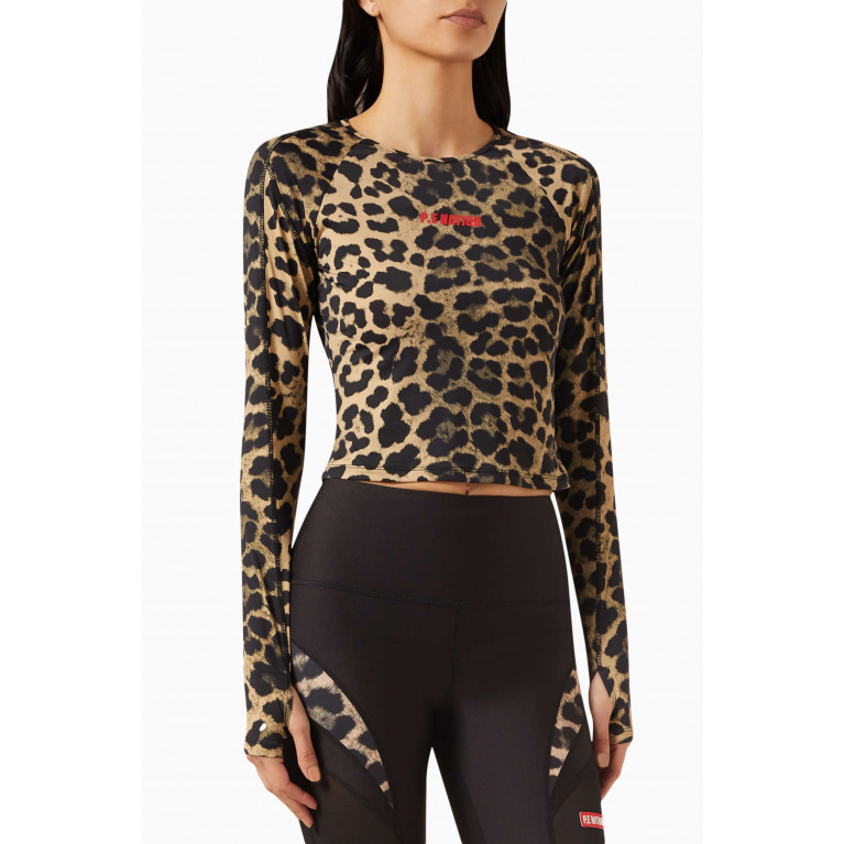 P.E. Nation - Downforce Long Sleeve Active Top in Nylon