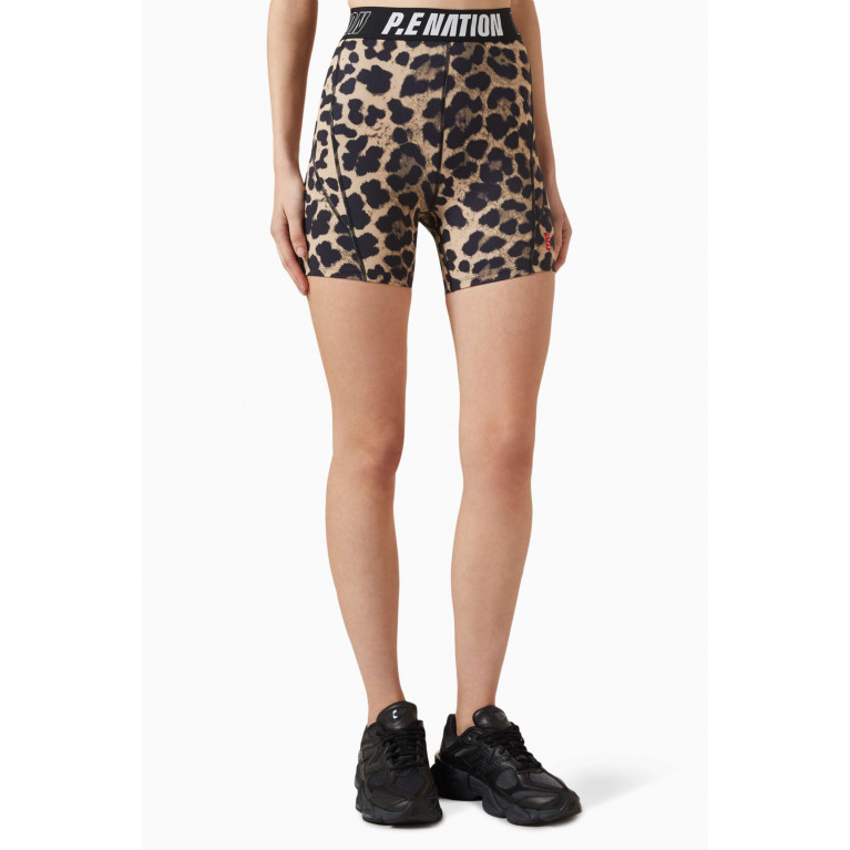P.E. Nation - Downforce Biker Shorts in Recycled Polyester