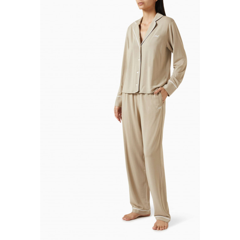 Kith - Kithmas Pyjama Set in Modal-jersey Neutral