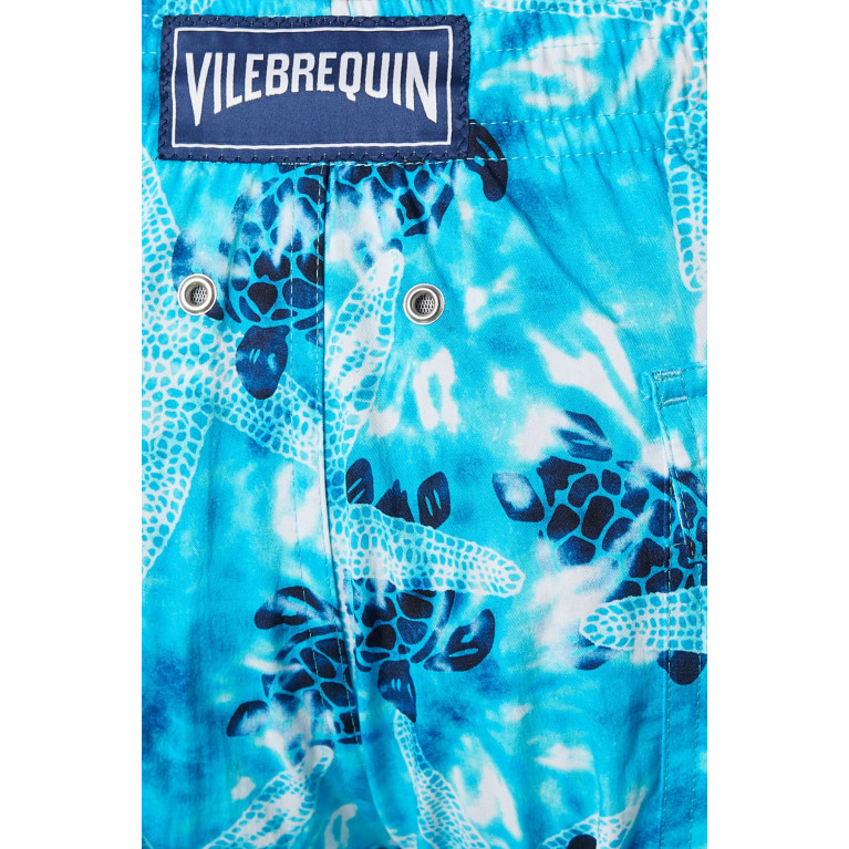 Vilebrequin - Starlettes & Turtles Tie & Dye Swim Shorts in Recycled Polyamide