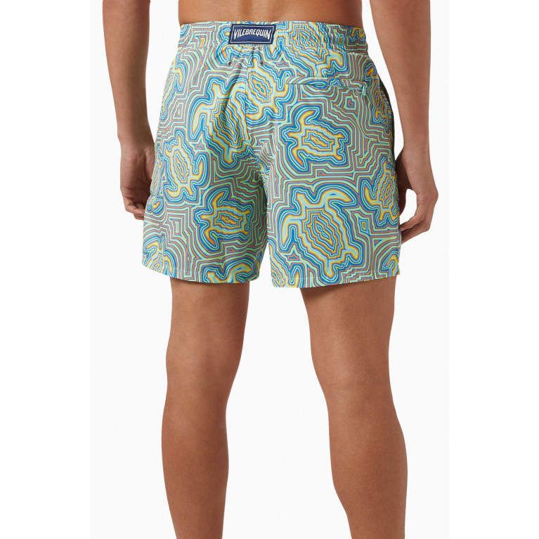 Vilebrequin - Tortues Hypnotiques Ultra-light Swim Shorts in Recycled Polyester