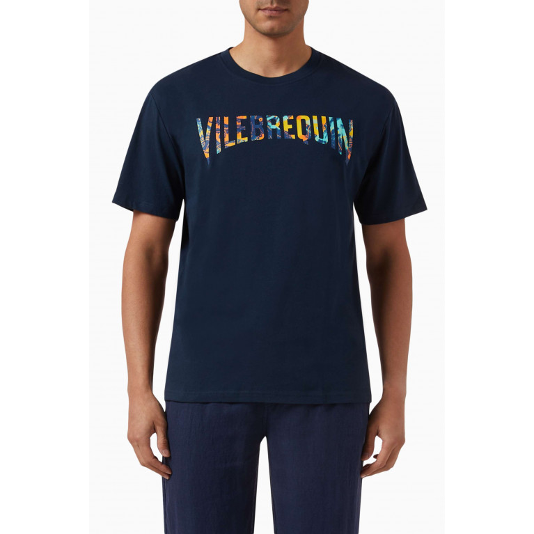 Vilebrequin - Logo Poulpes Tie & Dye Oversized T-shirt in Organic Cotton