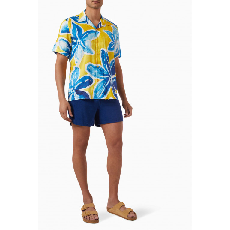 Vilebrequin - Embroidered Turtle Shorts in Terry Cotton