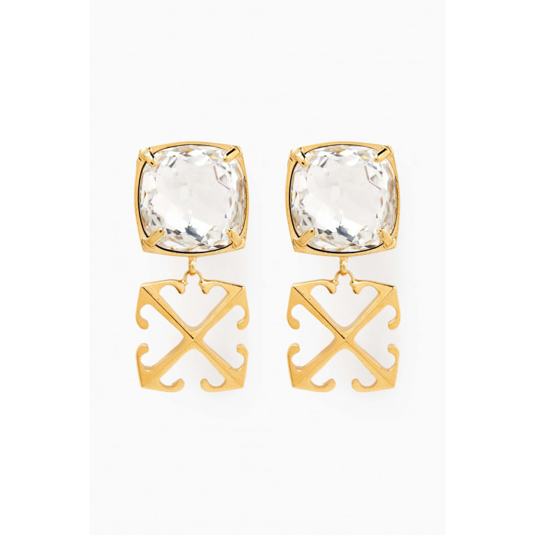 Off-White - Arrow Crystal-embellished Earrings