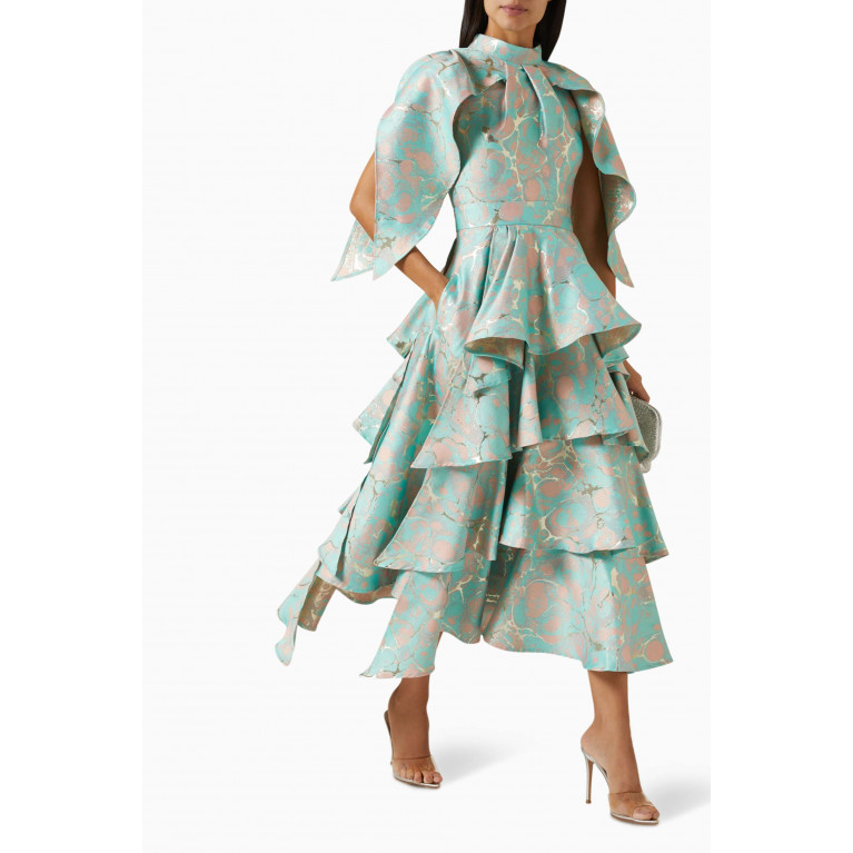 Poca & Poca - Layered Midi Dress in Polyester