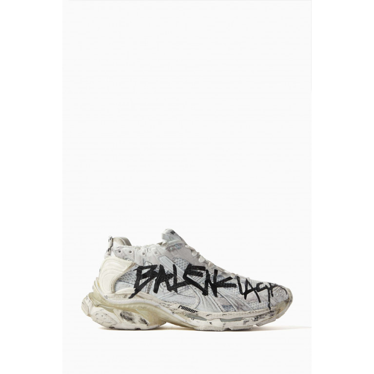 Balenciaga - Graffiti Runner Sneakers in Mesh & Nylon
