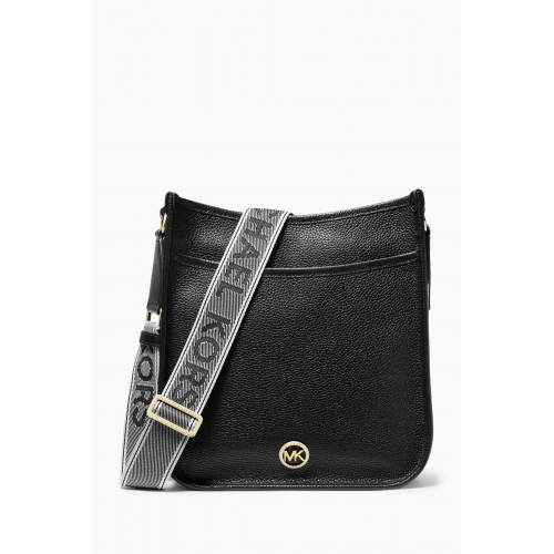 MICHAEL KORS - Large Luisa Messenger Bag in Pebbled Leather