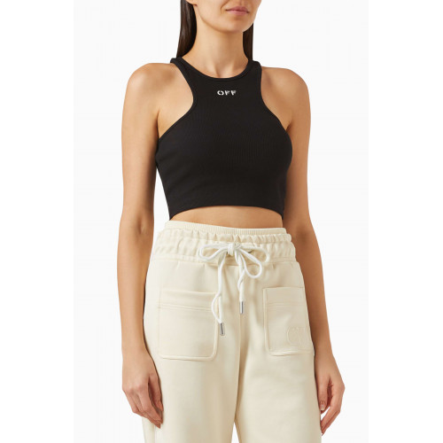 Off-White - Off Stamp Crop Tank Top in Stretch-cotton