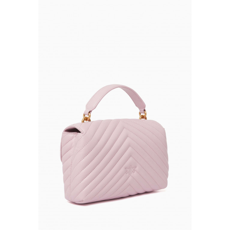 PINKO - Mini Love Lady Puff Top-handle Bag in Quilted Leather
