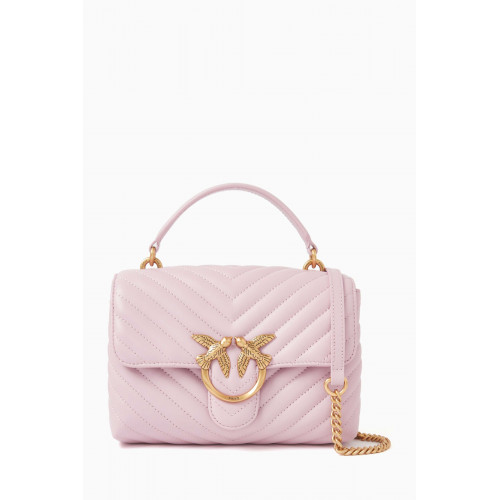 PINKO - Mini Love Lady Puff Top-handle Bag in Quilted Leather
