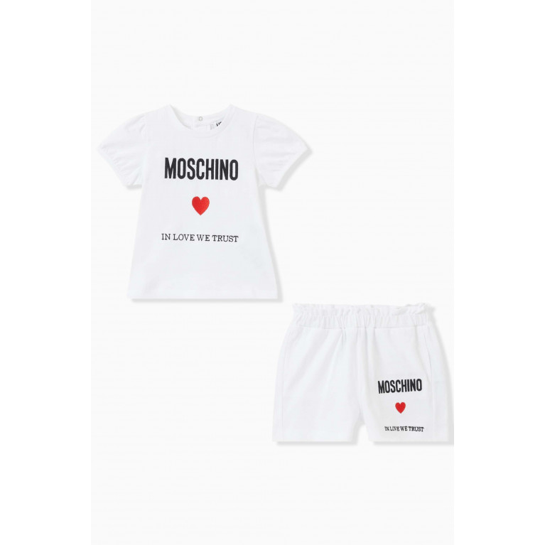 Moschino - Top and Shorts Set in Cotton