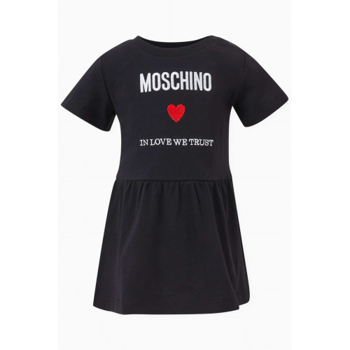 Moschino - Logo Dress in Cotton