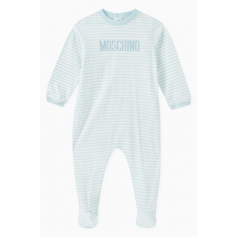 Moschino - Stripes Sleep Suit in Cotton