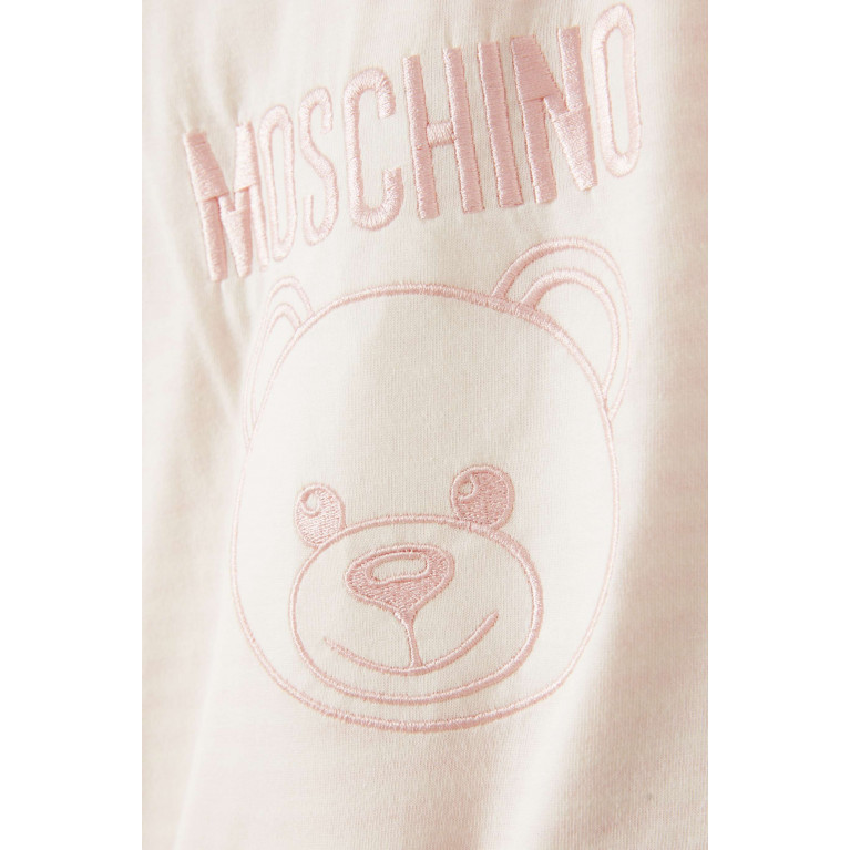 Moschino - Logo Blanket in Cotton Pink