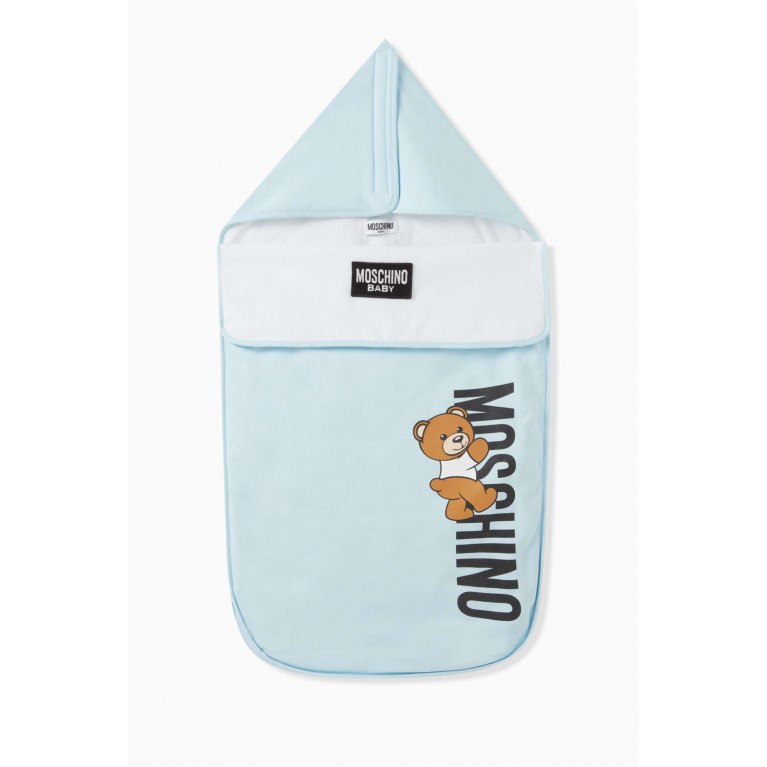 Moschino - Teddy Bear Print Sleeping Bag in Cotton Blend