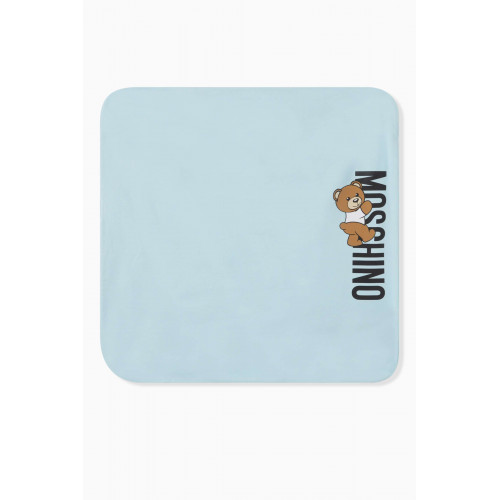 Moschino - Teddy Bear Print Blanket in Cotton