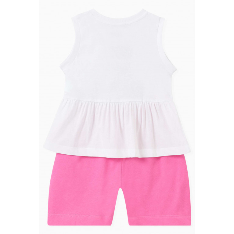 Moschino - Logo Blouse & Shorts Set in Cotton