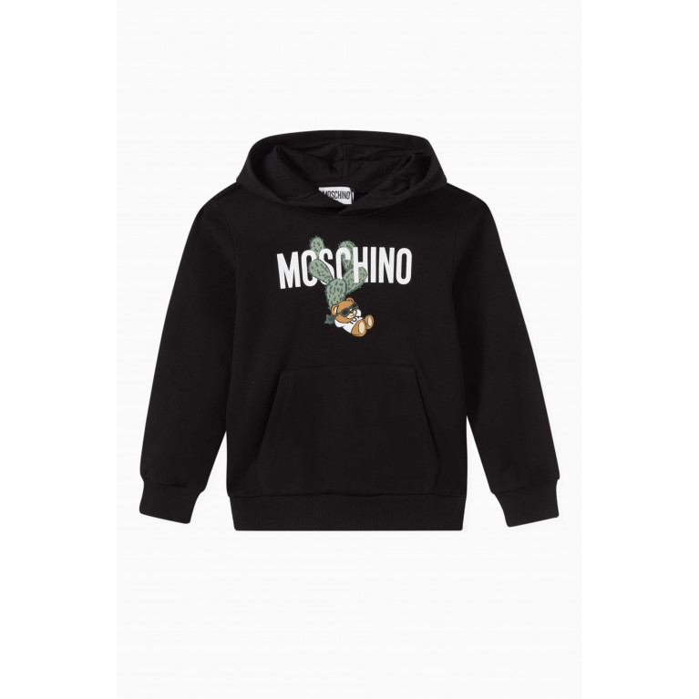 Moschino - Logo Hoodie in Cotton