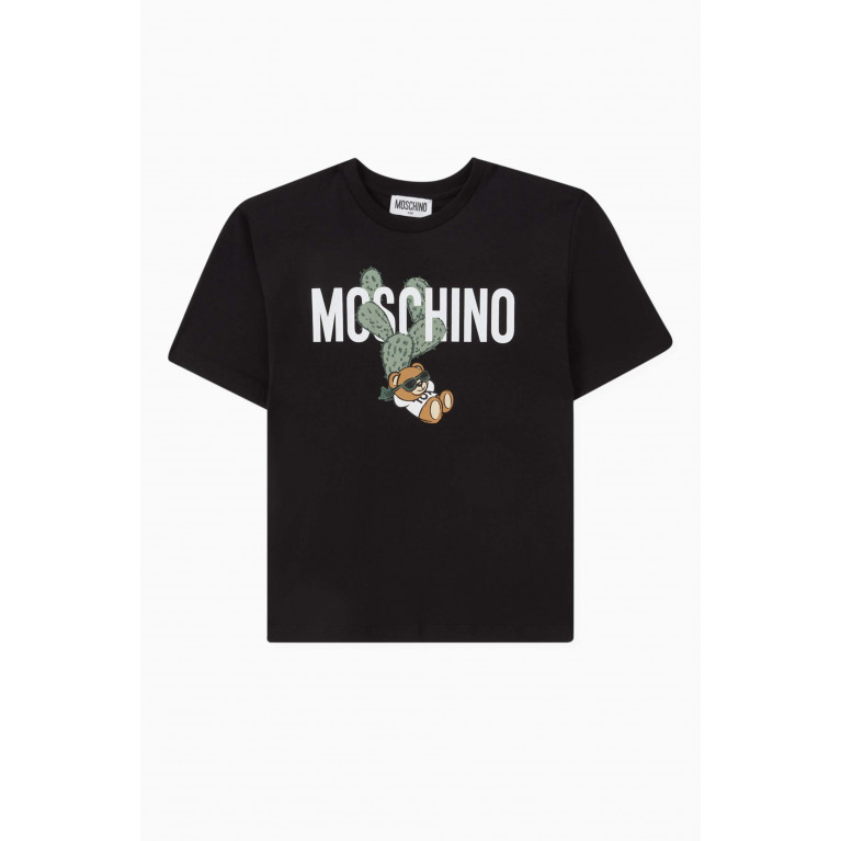 Moschino - Teddy Print Sweatshirt Dress in Cotton