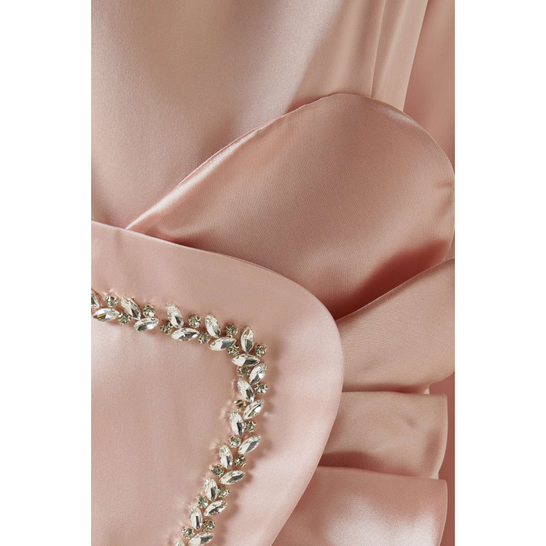 Senna - Galadrien Crystal-embellished Maxi Dress Pink