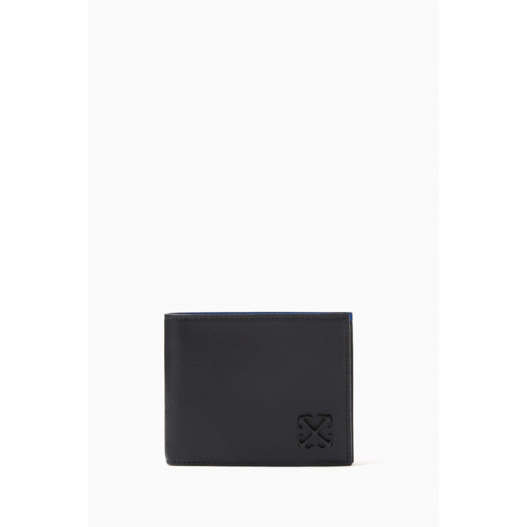 Off-White - Jitney Bi-Fold Wallet in Calf Leather Black