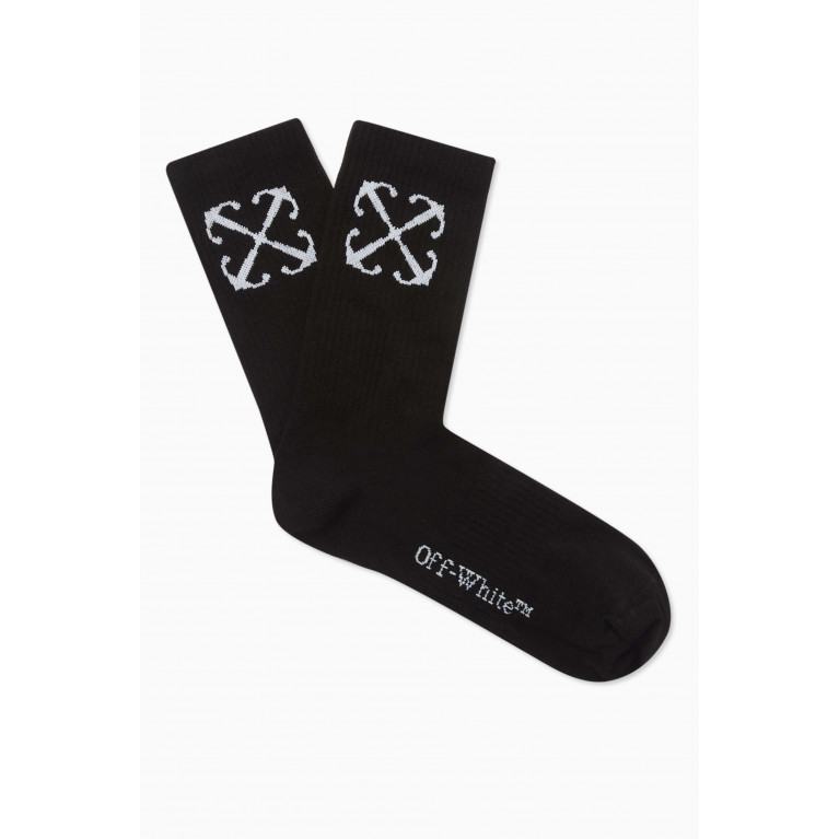 Off-White - Arrow Mid-calf Socks in Cotton-blend