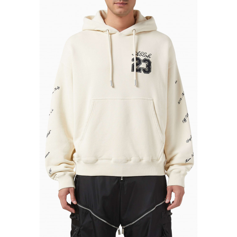 Off-White - 23 logo Skate Hoodie in Cotton