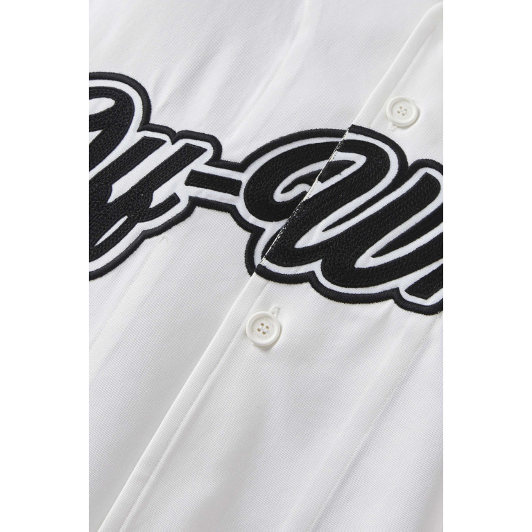 Off-White - 23 Baseball Short-sleeve Shirt in Cotton