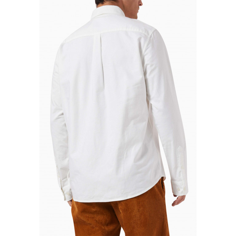 Les Deux - Kristian Oxford Shirt in Cotton White