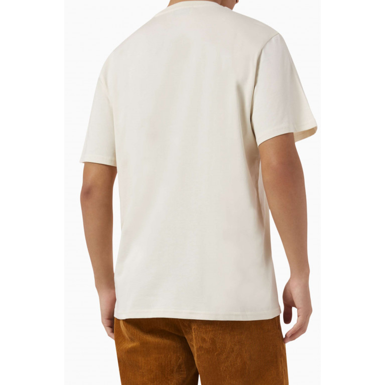 Les Deux - Script Logo T-shirt in Cotton Neutral