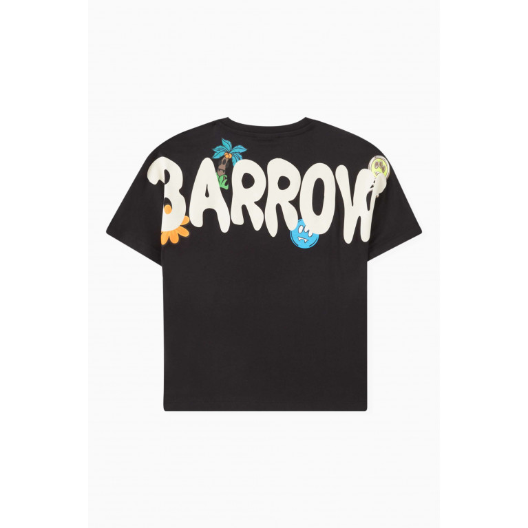 Barrow - Logo T-shirt in Cotton Jersey Black