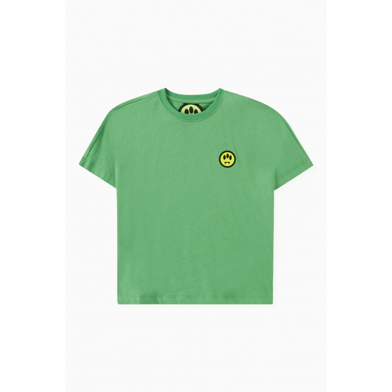 Barrow - Logo T-shirt in Cotton Jersey Green