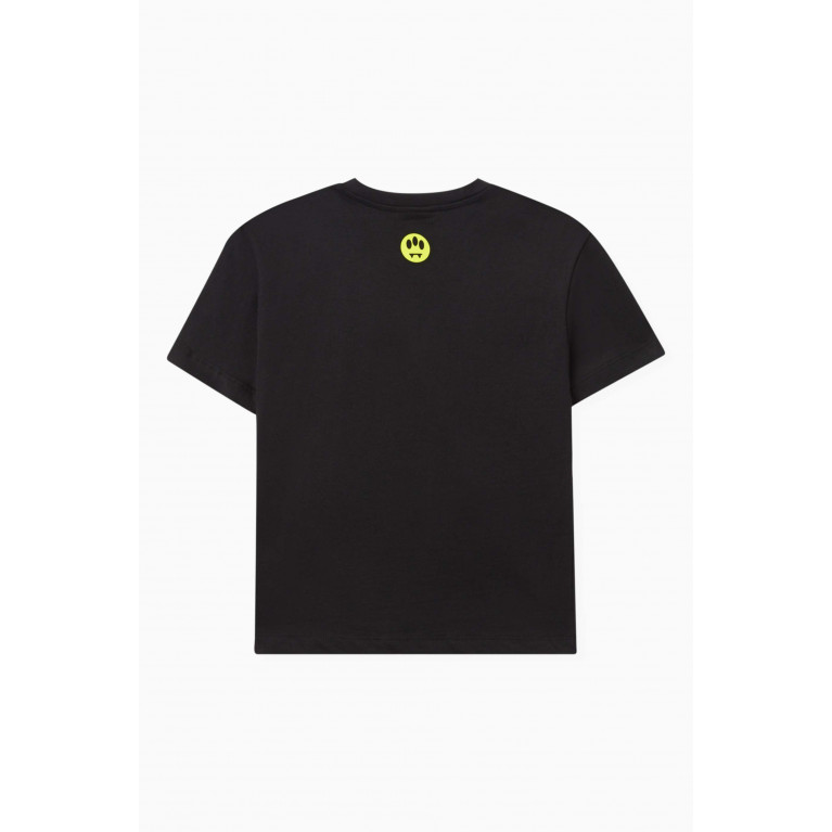 Barrow - Graphic Logo-print T-shirt in Cotton Jersey Black