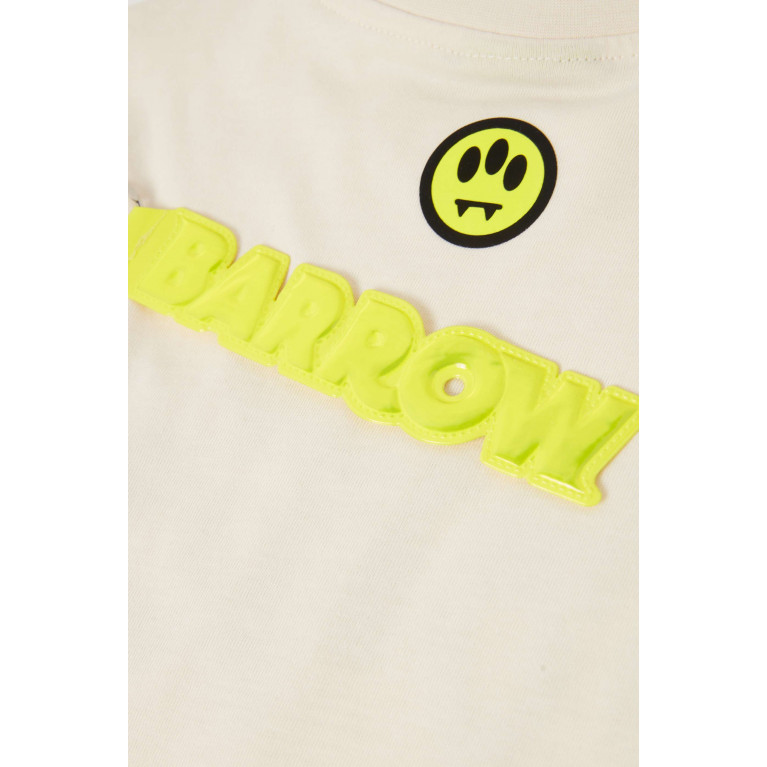 Barrow - Graphic Logo-print T-shirt in Cotton Jersey Neutral