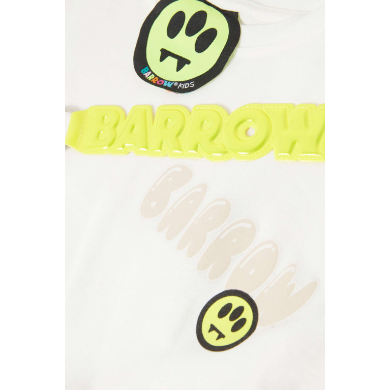 Barrow - Logo T-shirt in Cotton Jersey White
