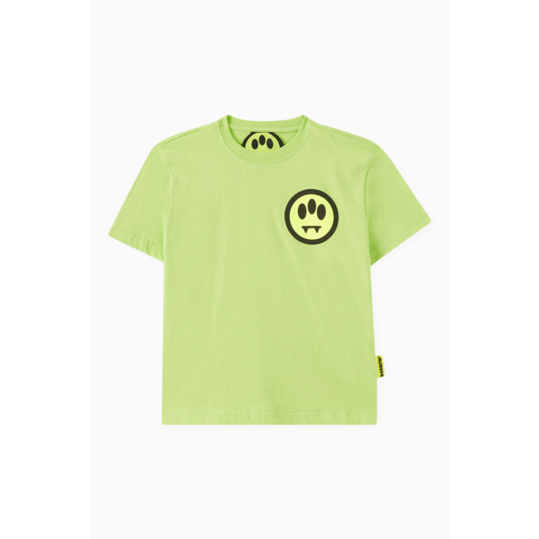Barrow - Graphic Logo-print T-shirt in Cotton Jersey Green